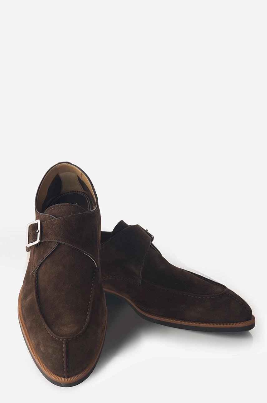 Desert Hike Grass Hike David August Suede Monk Strap in Mustang