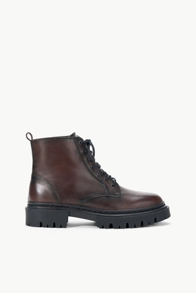 HENRY COMBAT BOOT | ESPRESSO Temperature Regulating Fabric Soft Interior HENRY COMBAT BOOT | ESPRESSO
