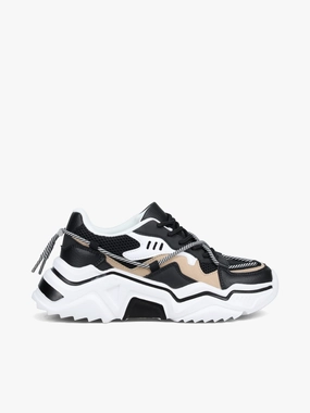 Heron Multi Black Pebbled Leather Heron Multi Black