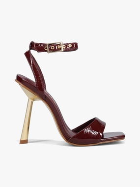 High-Class Sandals Careni Burgundy Verniz Abrasion Resistant Straps Careni Burgundy Verniz