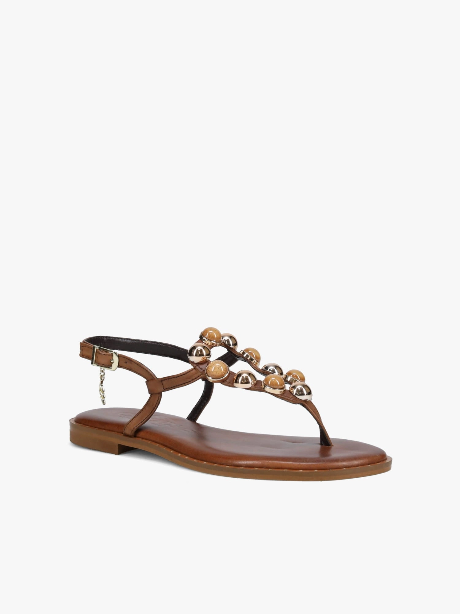 62040 Brown Leather Footwear for Men