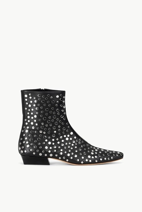 High-Stability WALLY FLAT ANKLE BOOT | RIVETS Slip Resistant Modern Commuters night walk WALLY FLAT ANKLE BOOT | RIVETS