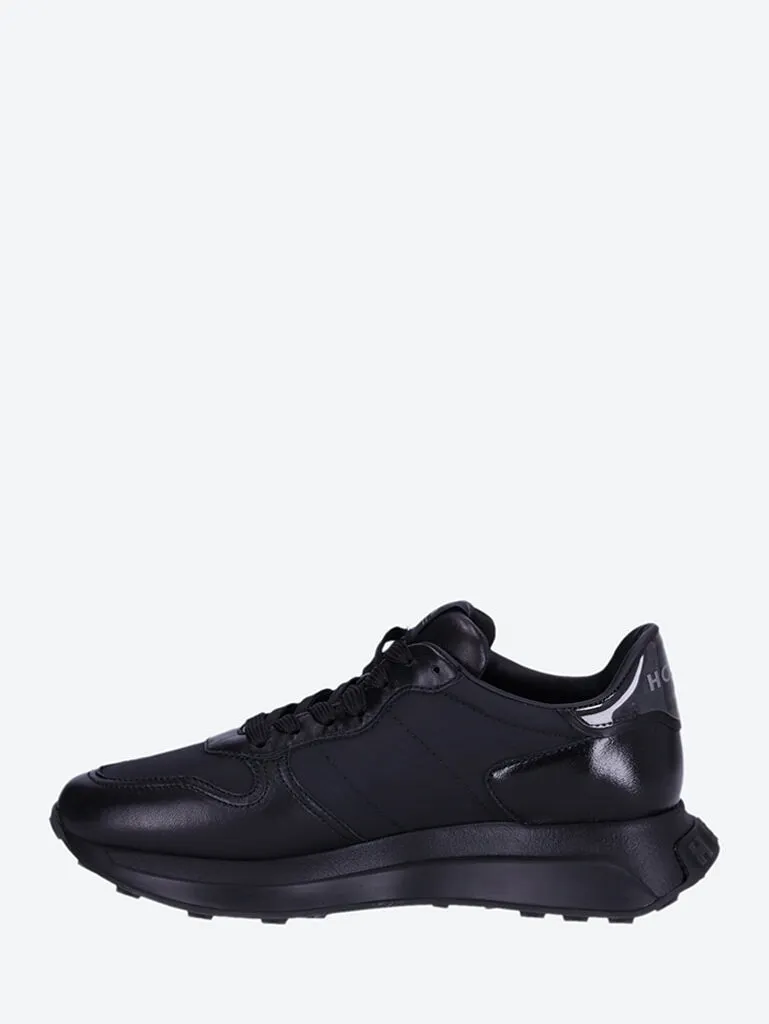 Hogan laced washed film sneakers