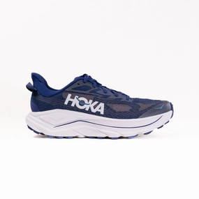 Hoka Challenger 8 (Men's) - Midnight Blue/Grout Breathable Hoka Challenger 8 (Men's) - Midnight Blue/Grout synthetic leather Fast Step