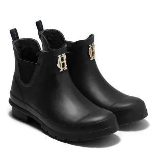 Holland Cooper Rubber Chelsea Boot In Black
