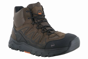 Hoss Eric Hi Soft Toe Brown Outdoor Toughness High Traction Footwear Hoss Eric Hi Soft Toe Brown