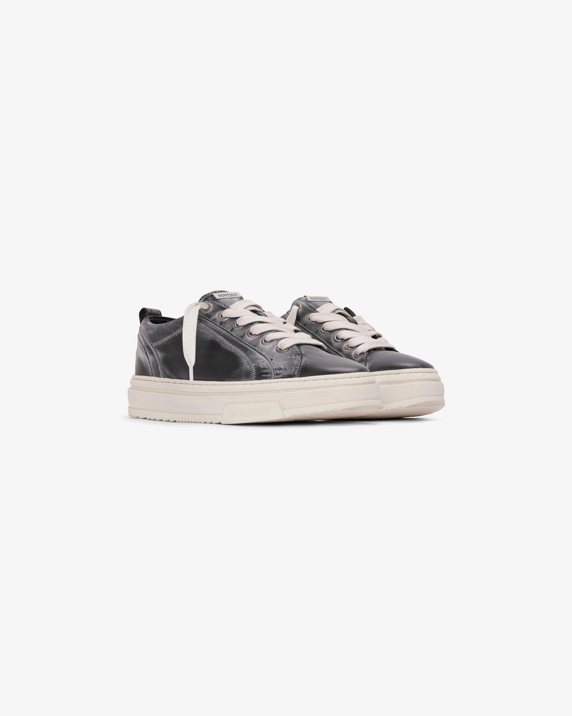 essential HTN Low Distressed - Off Black