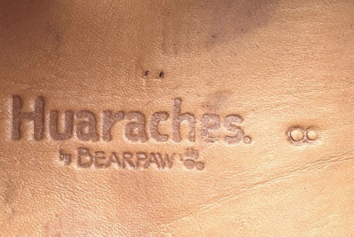 Huaraches Bearpaw Women's Brown Fisherman Sandals - Size 8
