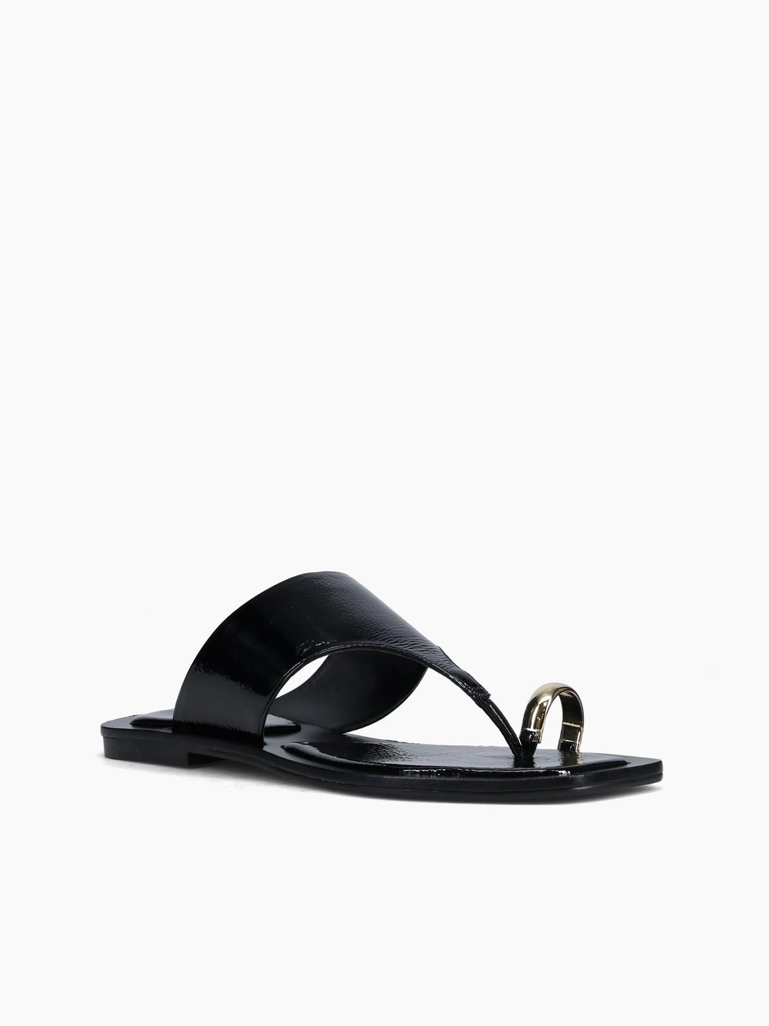 Bolyn Black Verniz Show Black Chic Flat Sole