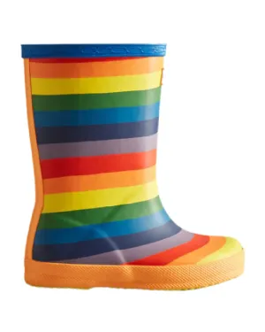 Hunter Kids First Classic Rainbow Print Wellington Boots