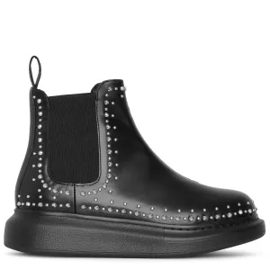 Hybrid studded chelsea boots