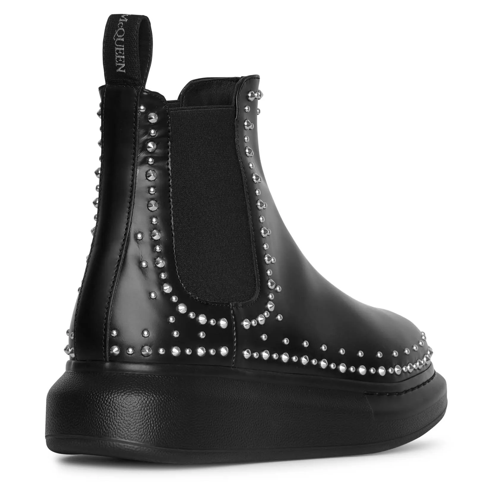 Hybrid studded chelsea boots