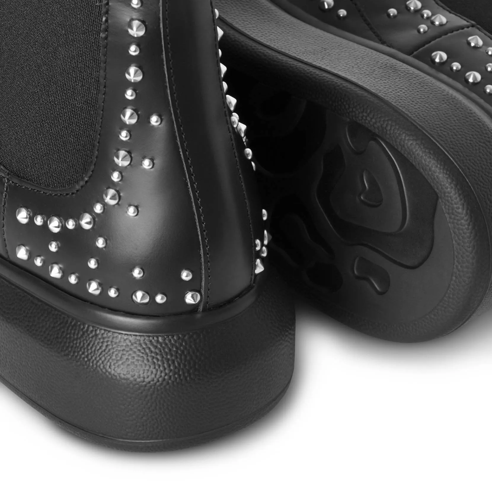 Hybrid studded chelsea boots