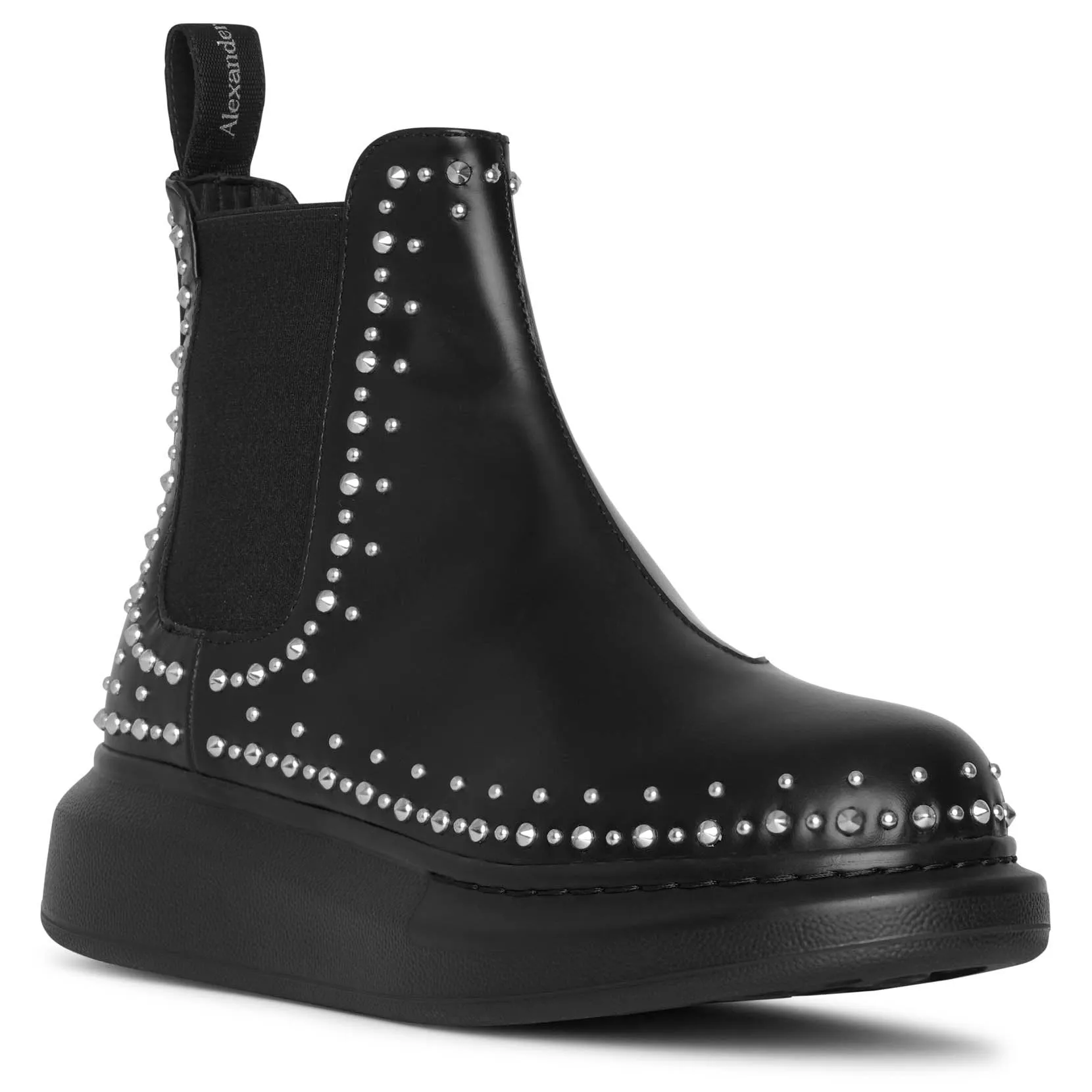 Hybrid studded chelsea boots