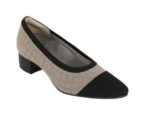 Iconic support CARLA-Taupe/Black | David Tate CARLA-Taupe/Black | David Tate Gusseted Tongue Zip - up