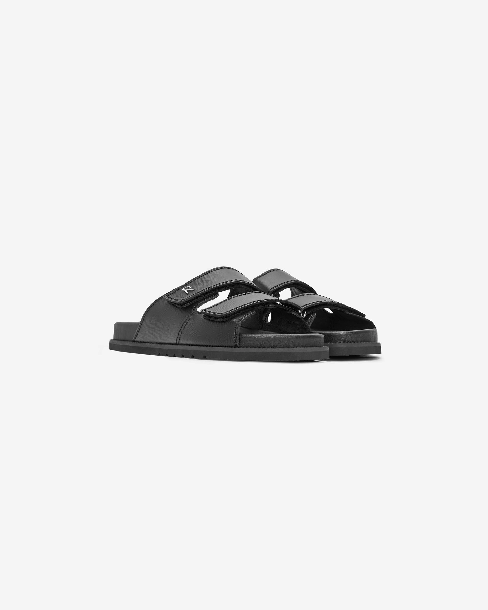 Initial Sandal - Black least adjustable Quick-Dry
