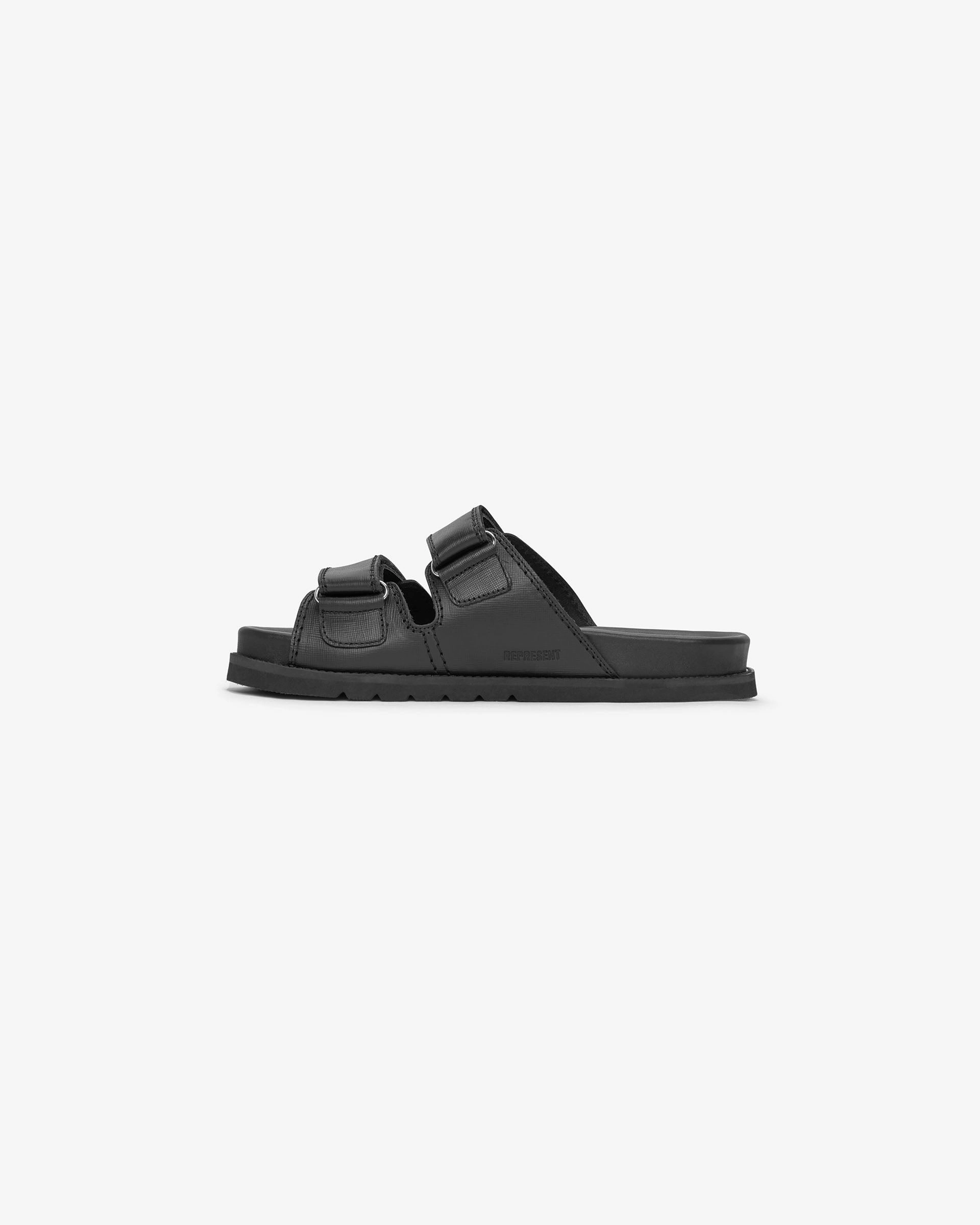 Structured ease Initial Sandal - Black