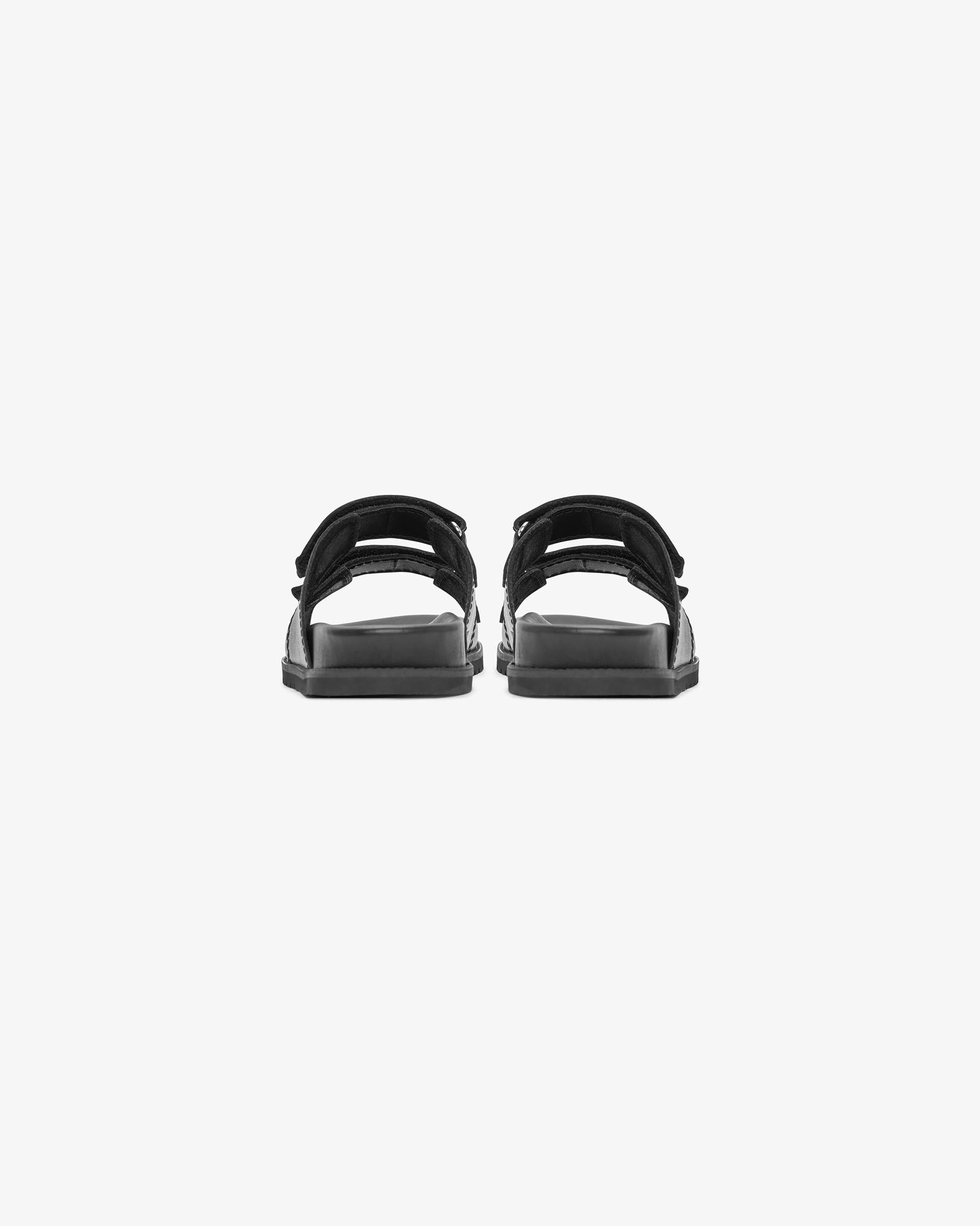 Initial Sandal - Black Adjustable Strap