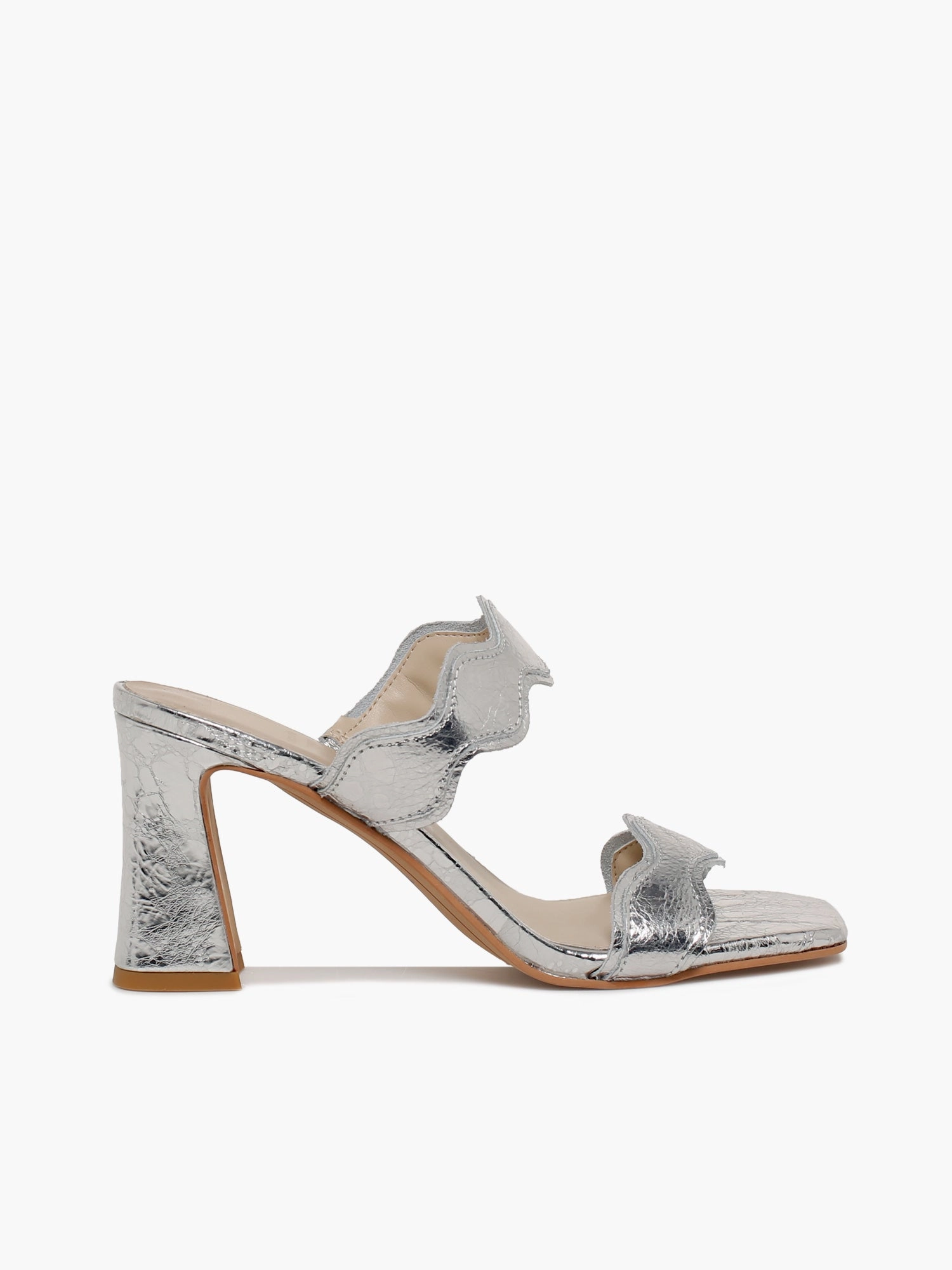 Walk Lightly Ilva Mid Silver Distressed Leather