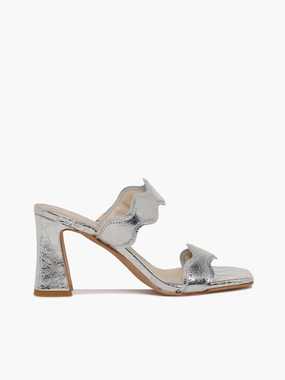 Walk Lightly Ilva Mid Silver Distressed Leather