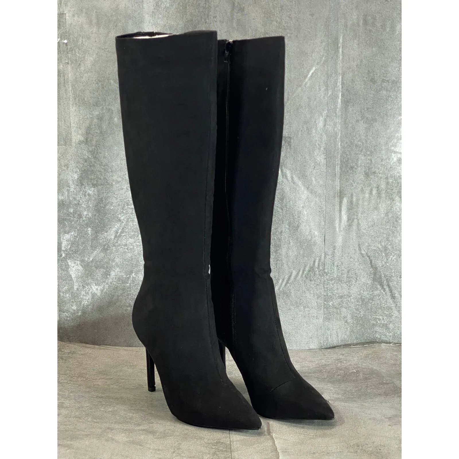 INC INTERNATIONAL CONCEPTS Women's Black Rajel Knee-High Dress Stiletto Boot SZ7