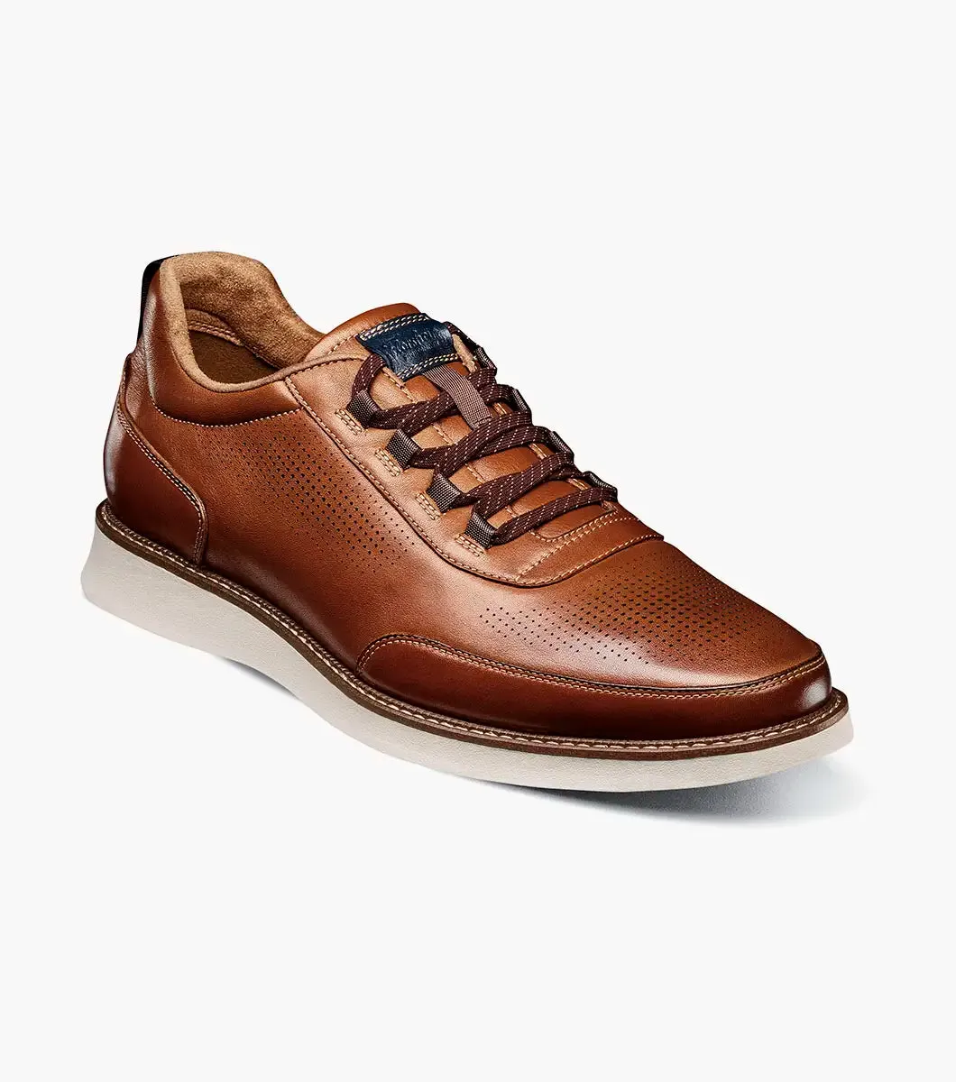 Launch Elastic Lace Slip On-Cognac Multi | Florsheim Unique ease Seamless Design