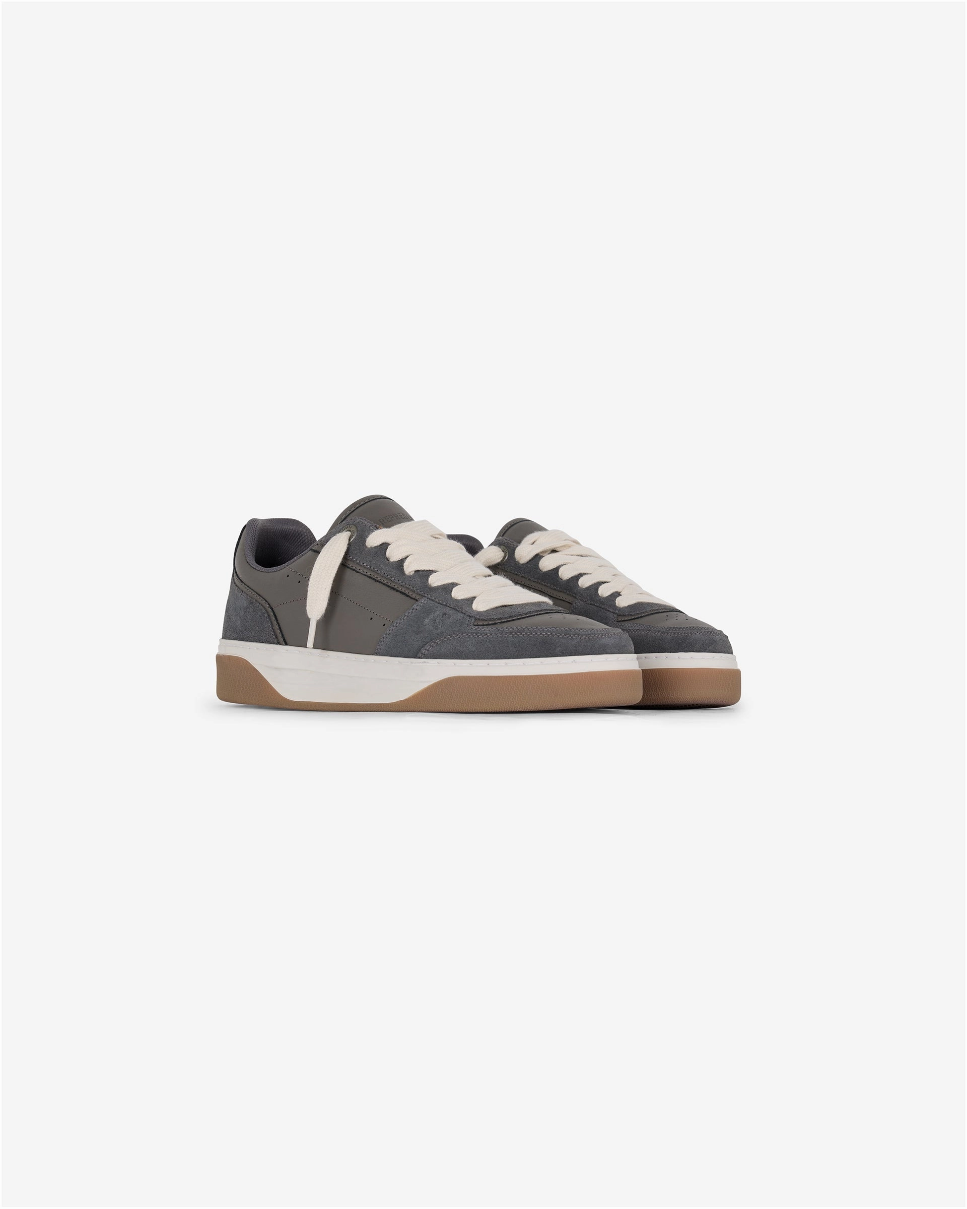 Foot Style All-Purpose Wear Initial Sneaker - Suede - Dark Taupe