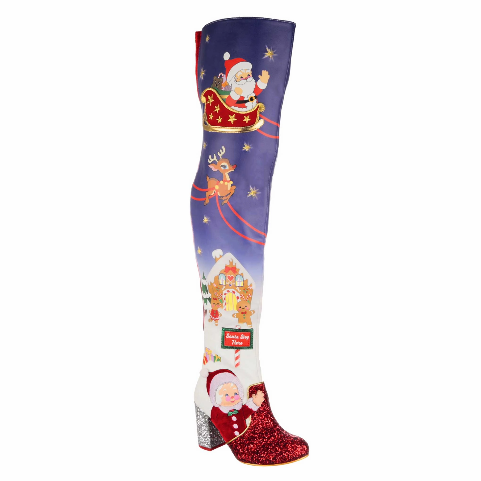 City Glam Casual Heels Silent Night