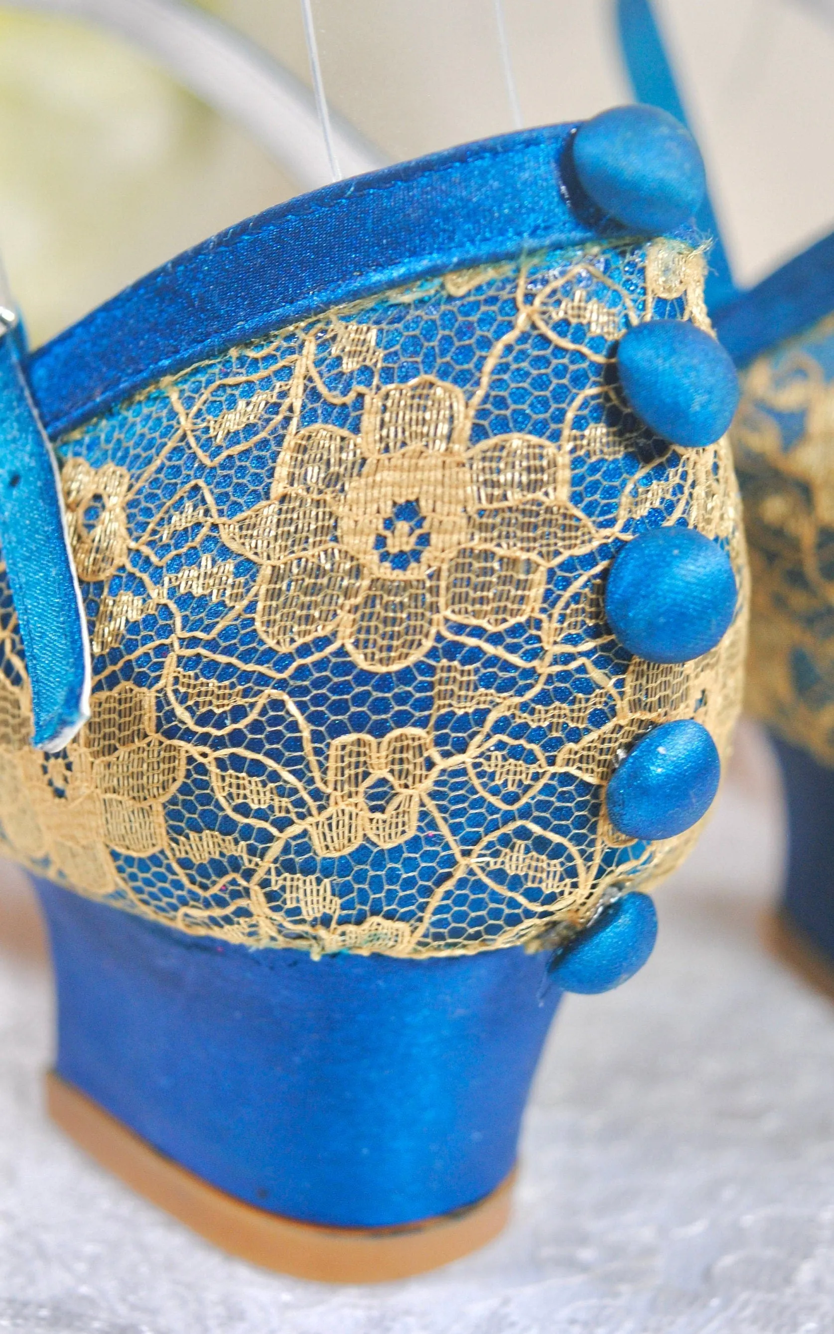 'Jewel Tone' Lace Shoes