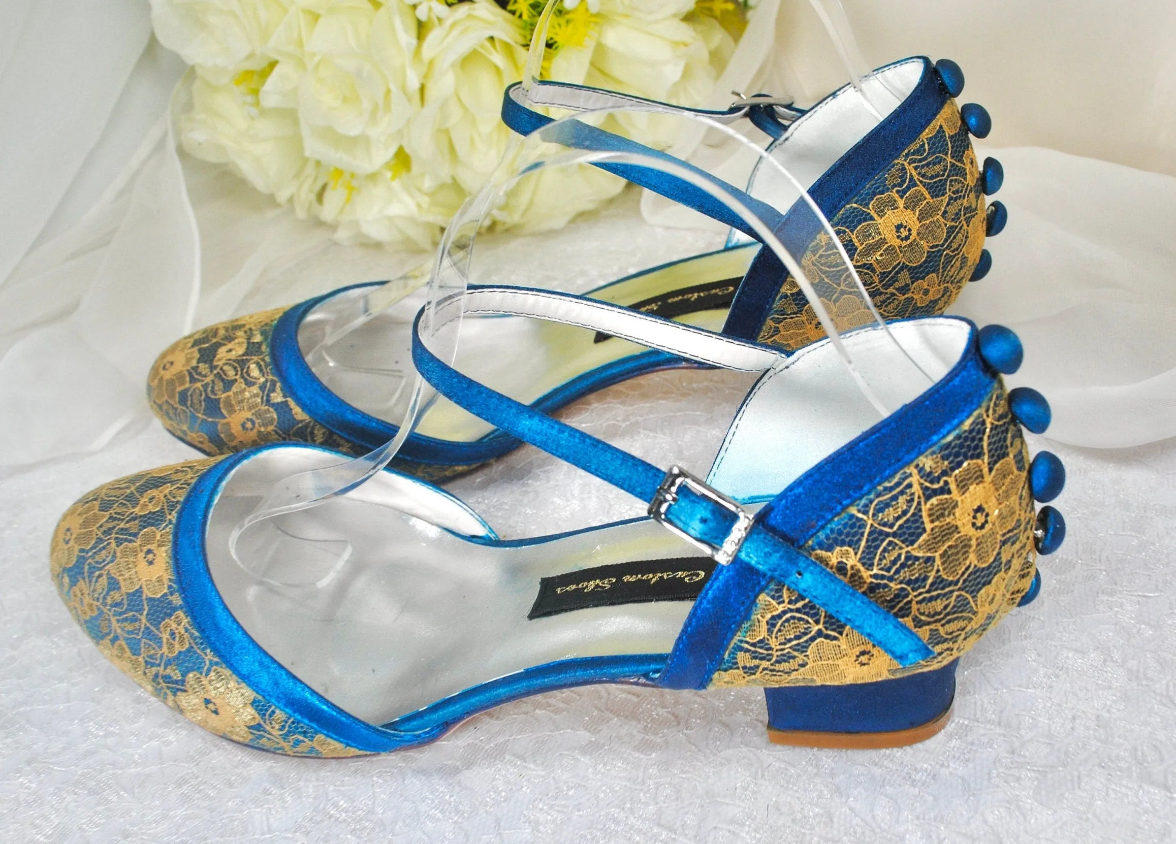 'Jewel Tone' Lace Shoes