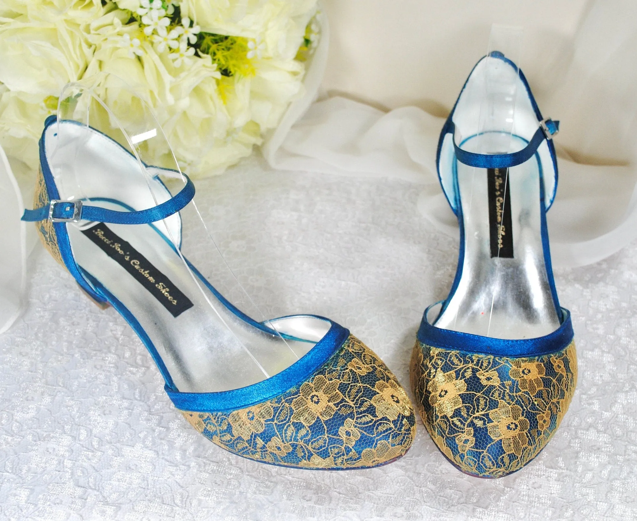'Jewel Tone' Lace Shoes