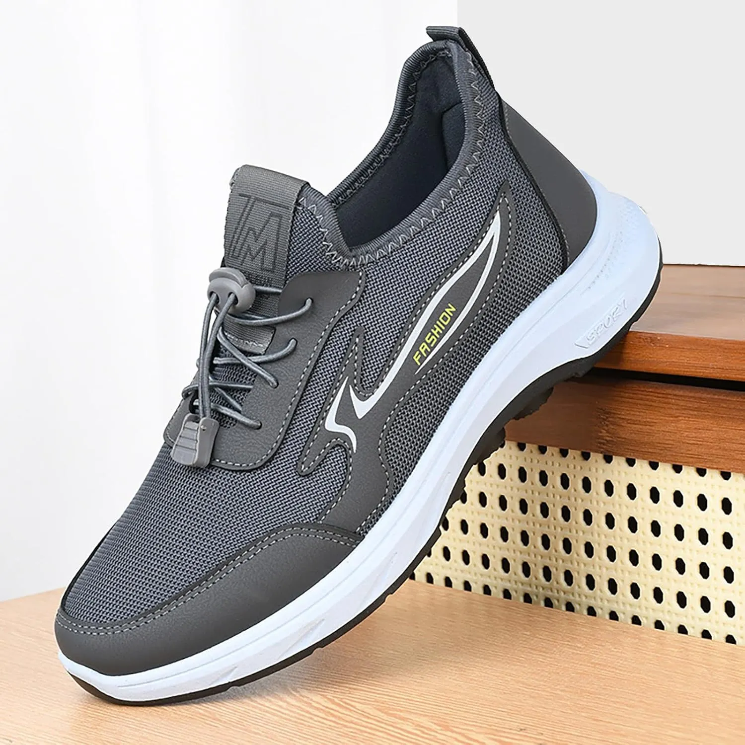Jogging Walking Sneakers for Men Breathable Casual Comfortable Walking Sneaker Men's Arch Support Insole Shoes
