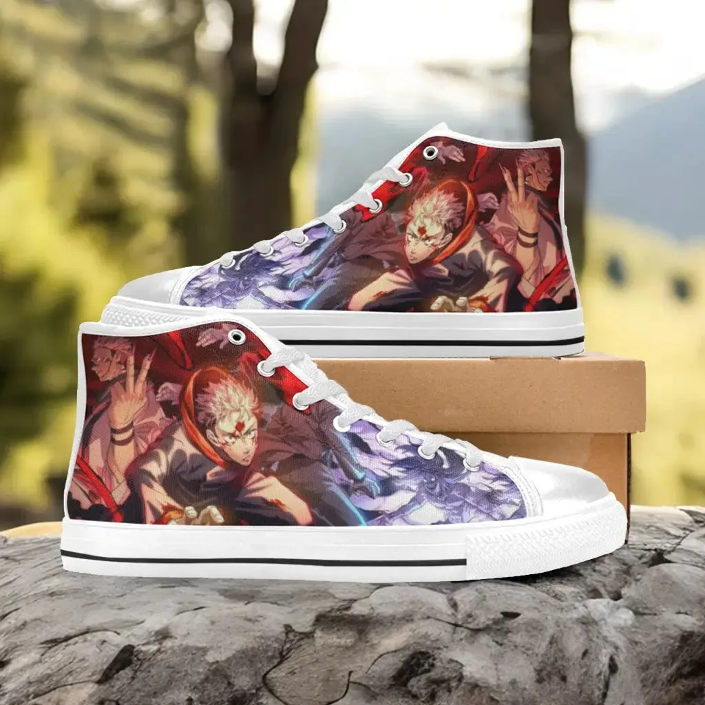 Jujutsu Kaisen Yuji Sukuna VS Mahito Shoes High Top Sneakers for Kids and Adults