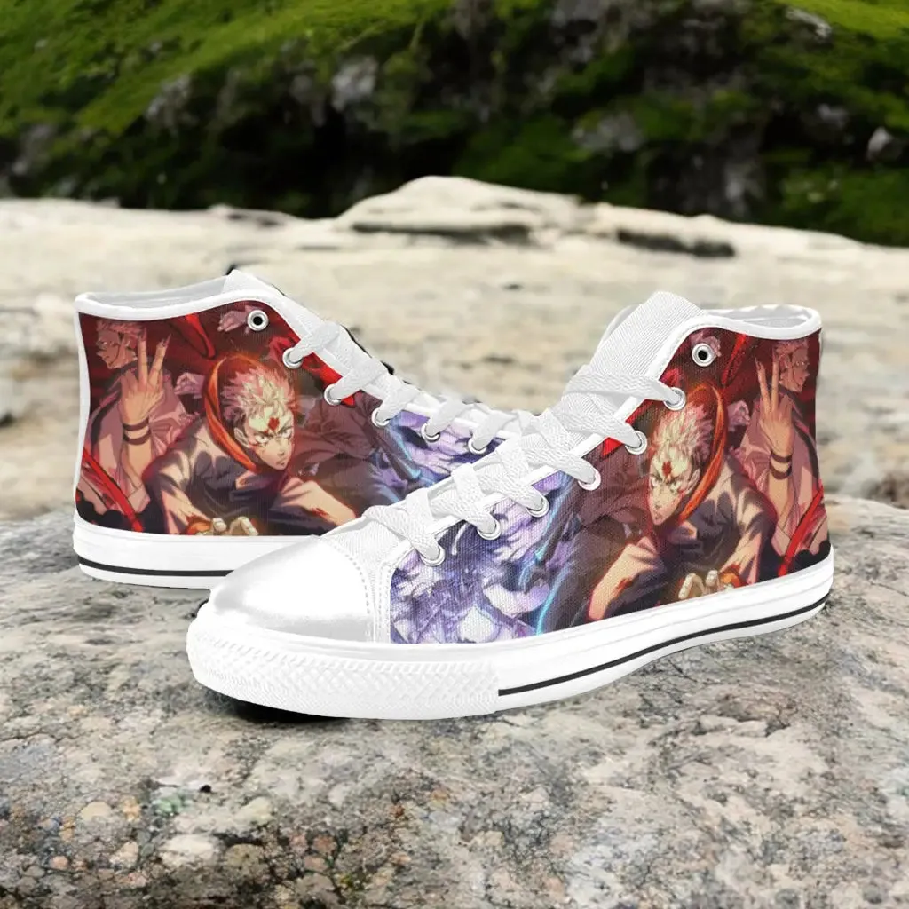 Jujutsu Kaisen Yuji Sukuna VS Mahito Shoes High Top Sneakers for Kids and Adults