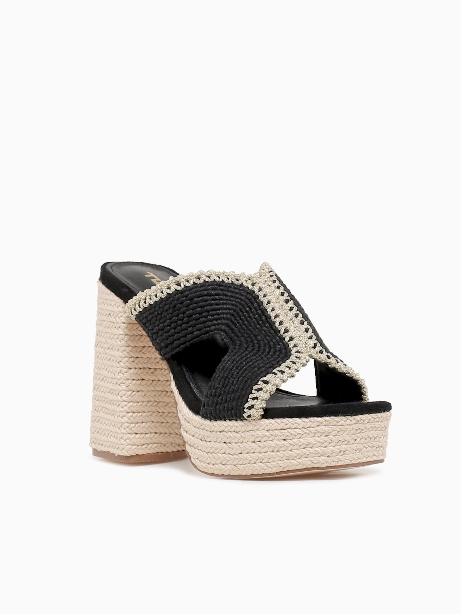 Kaia Black Fabric UV Resistant Webbing