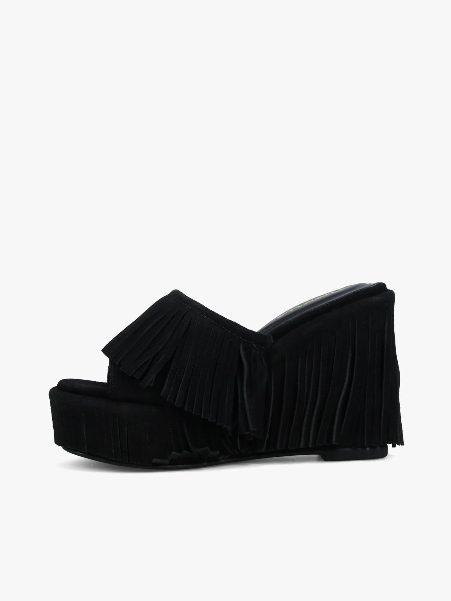 Chic Sporty Sandals Kaia Black Suede