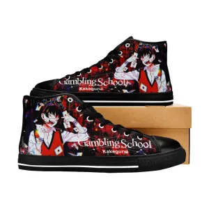 Kakegurui Compulsive Gambler Midari Ikishima Shoes High Top Sneakers for Kids and Adults
