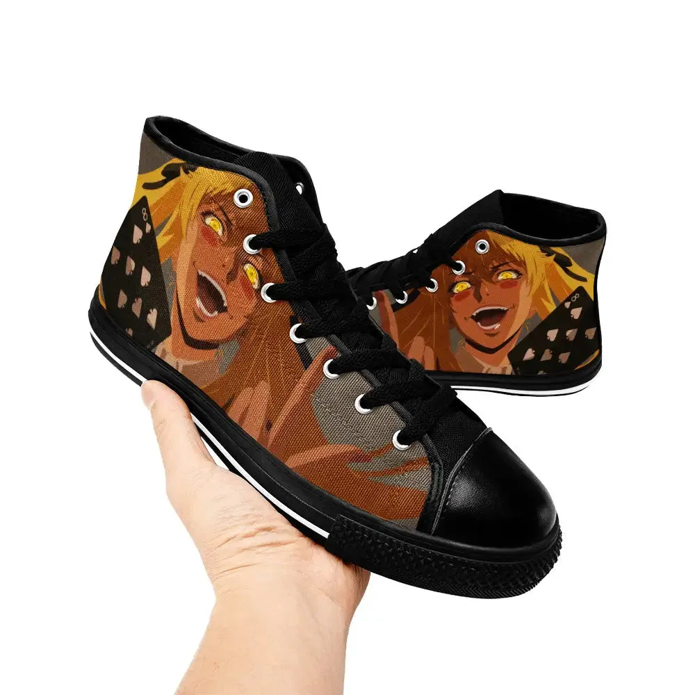 Kakegurui Compulsive Gambler Saotome Mary Shoes High Top Sneakers for Kids and Adults