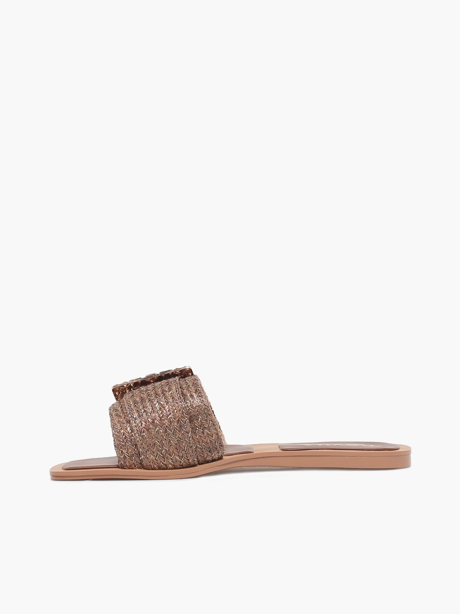 Karola Brown Crystals raffia Playful Step