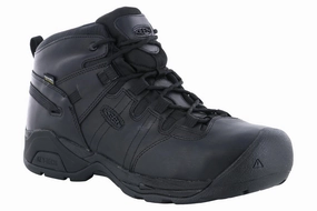 Keen Utility Detroit XT Mid WP Composite Toe Boot Black Sweat Guard Rugged Fit Protective Cushion Shoes Keen Utility Detroit XT Mid WP Composite Toe Boot Black