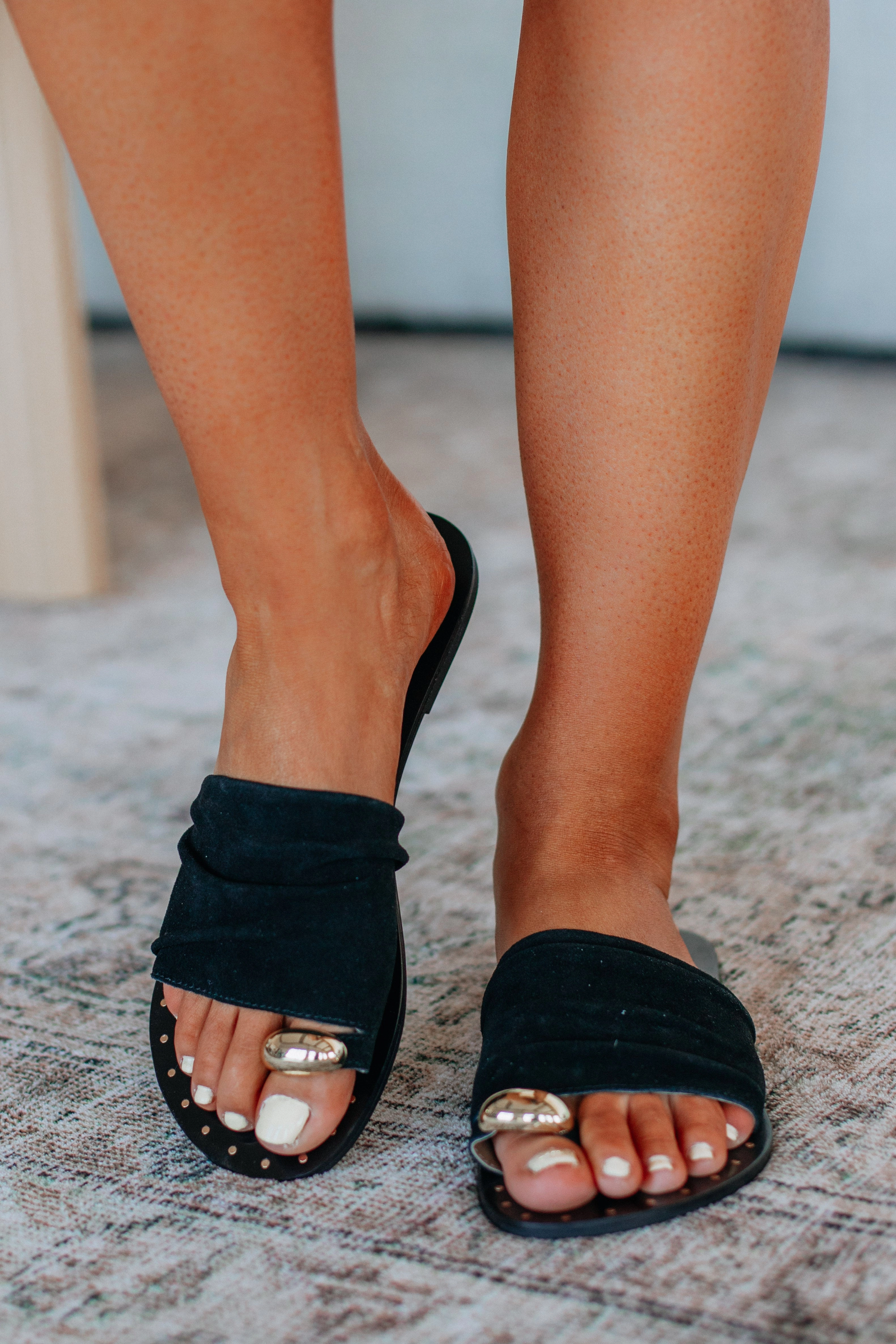 Keep It Current Sandals - Black Zero Drop Platform