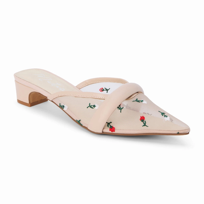 Light Step Kellan Heels - Nude Floral