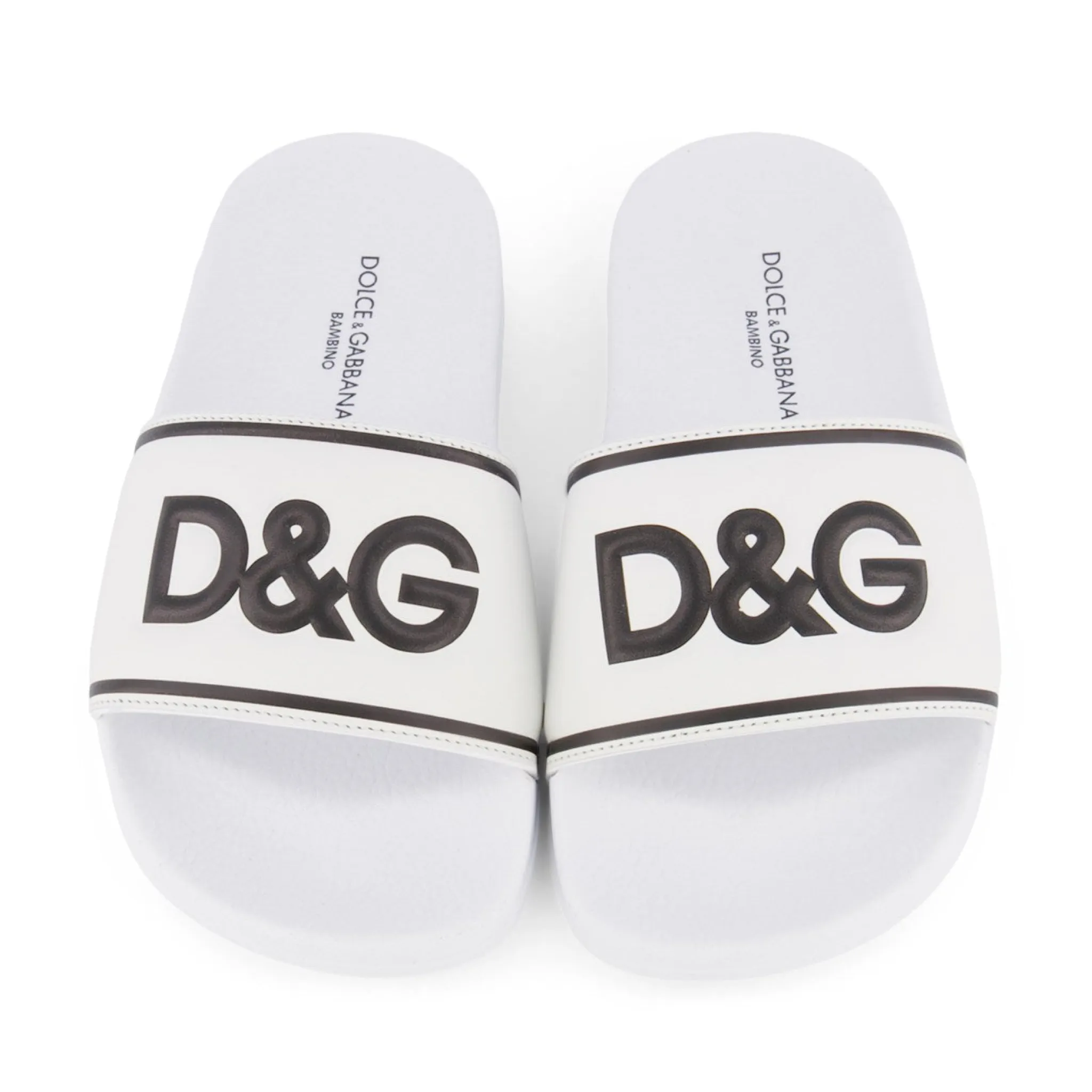 Kids Dolce & Gabbana White Sliders