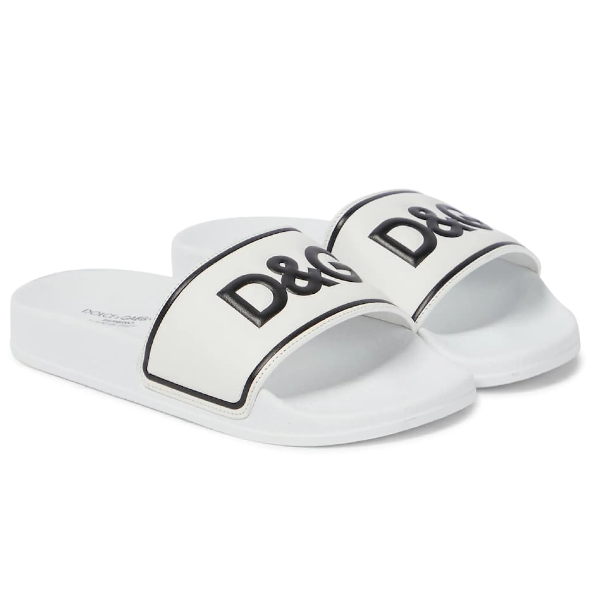 Kids Dolce & Gabbana White Sliders
