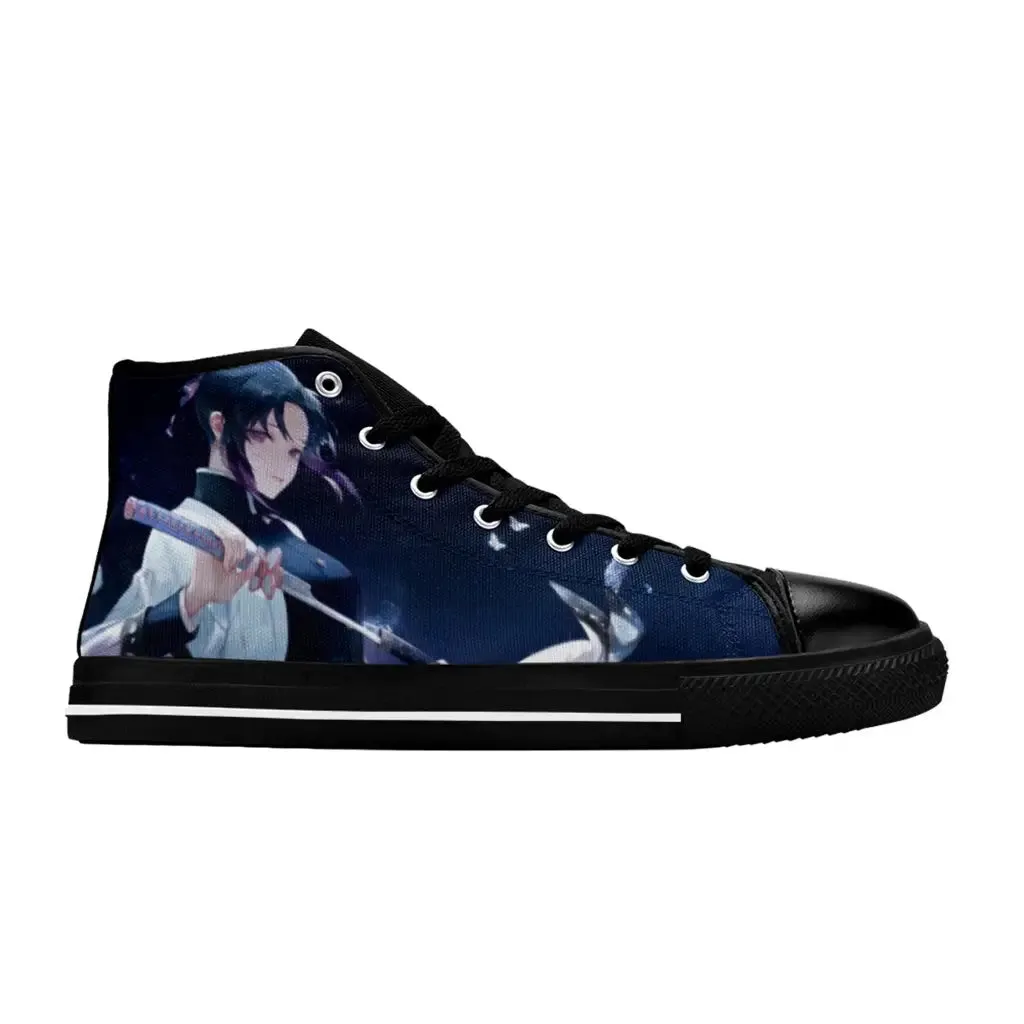 Kimetsu no yaiba Demon Slayer Shinobu Kocho Shoes High Top Sneakers for Kids and Adults