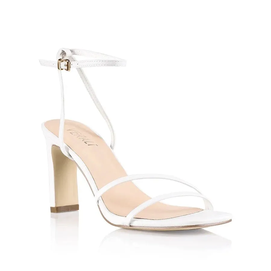 Kimmy Slim Strappy Heel White