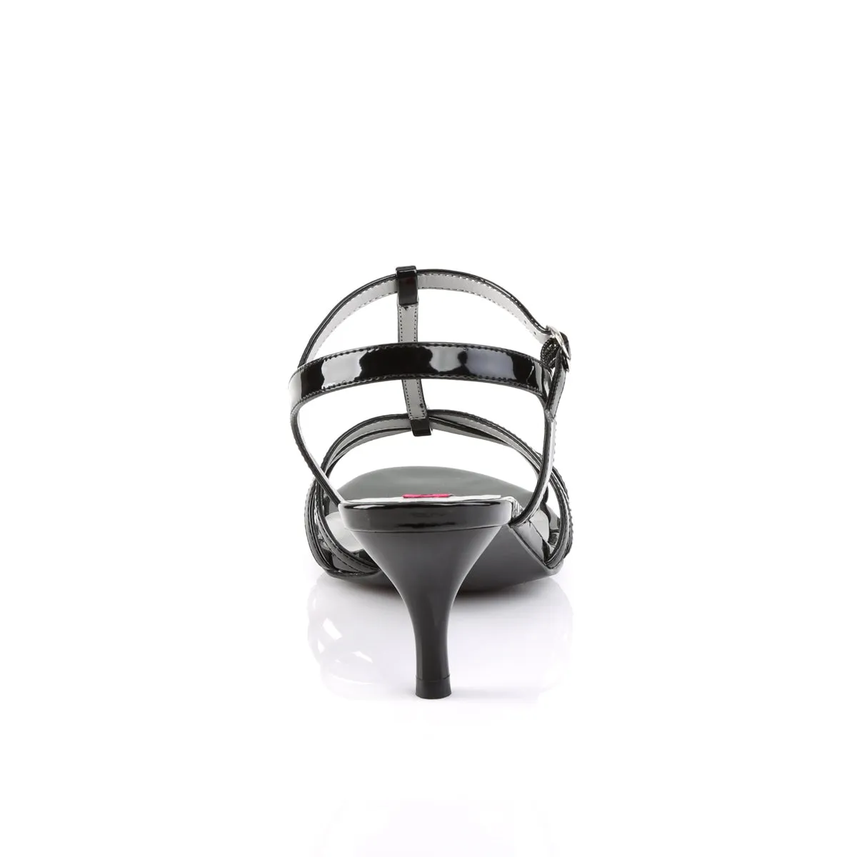 KITTEN-06 Pleaser Pink Label Black Patent Sexy Single Soles (Fetish Footwear)