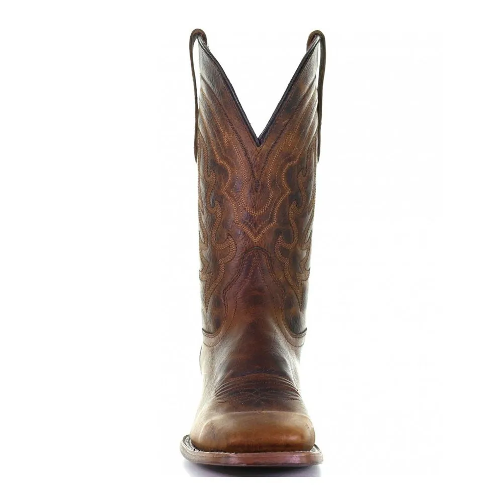 L5733-D Circle G brown western cowboy leather boots for men
