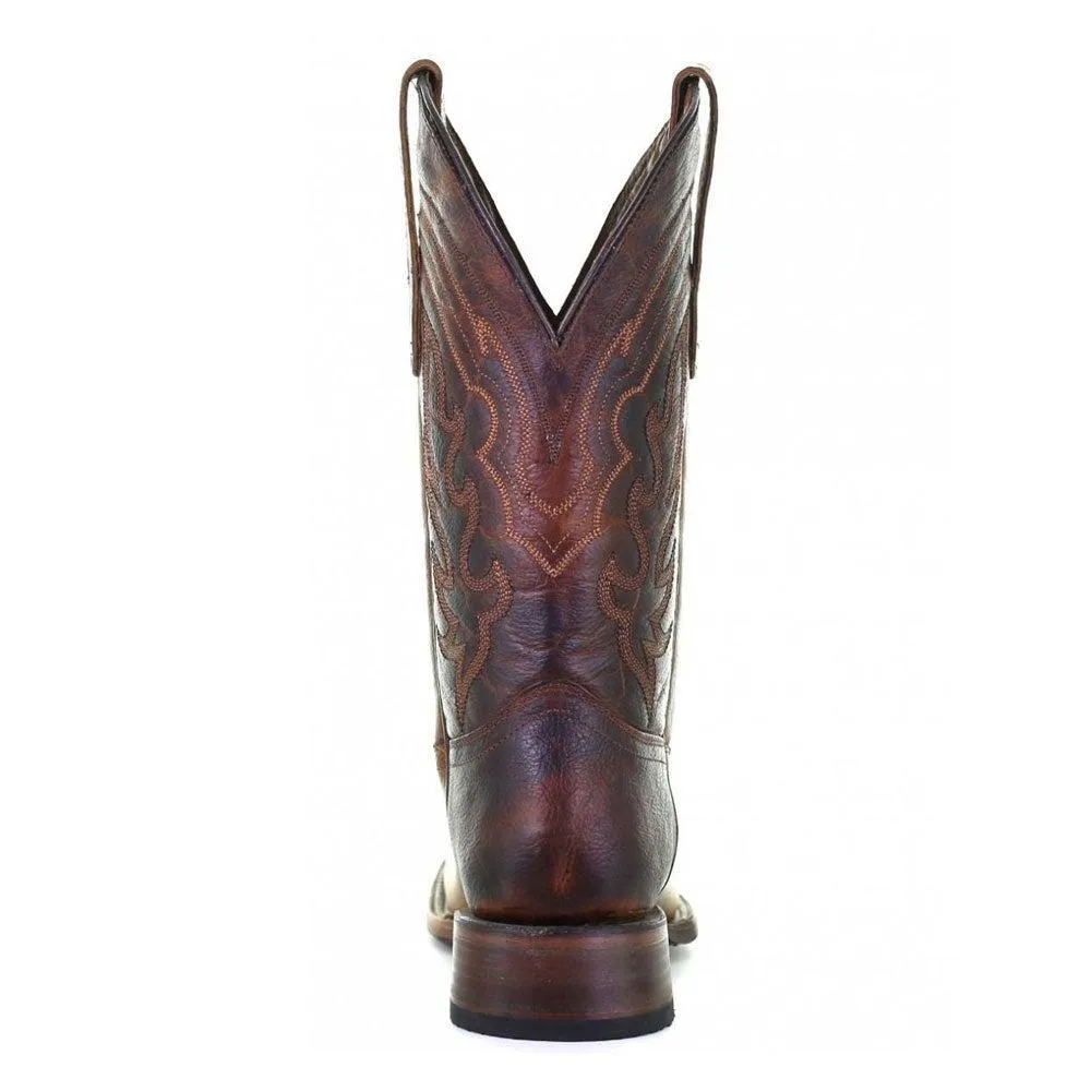 L5733-D Circle G brown western cowboy leather boots for men