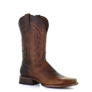 L5733-D Circle G brown western cowboy leather boots for men